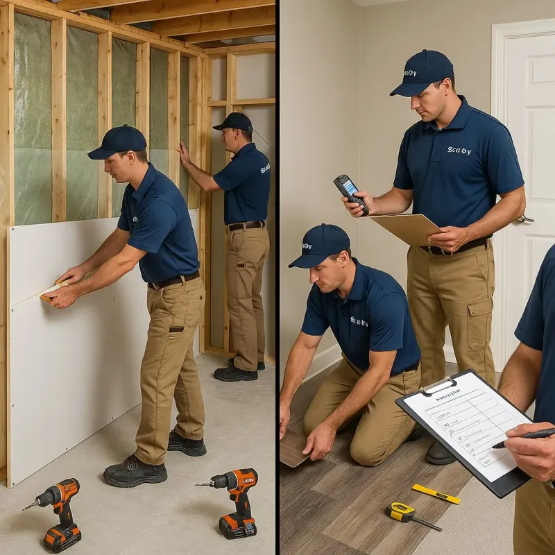 Repairs and Reconstruction process in Arroyo Seco, NM